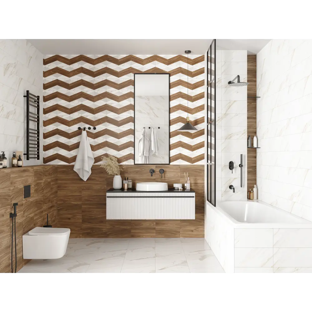 Santreyd Mersey Calacatta - настенная плитка с итальянским шармом 20×40 см 89364568 STLM-0948066 - Вид №8