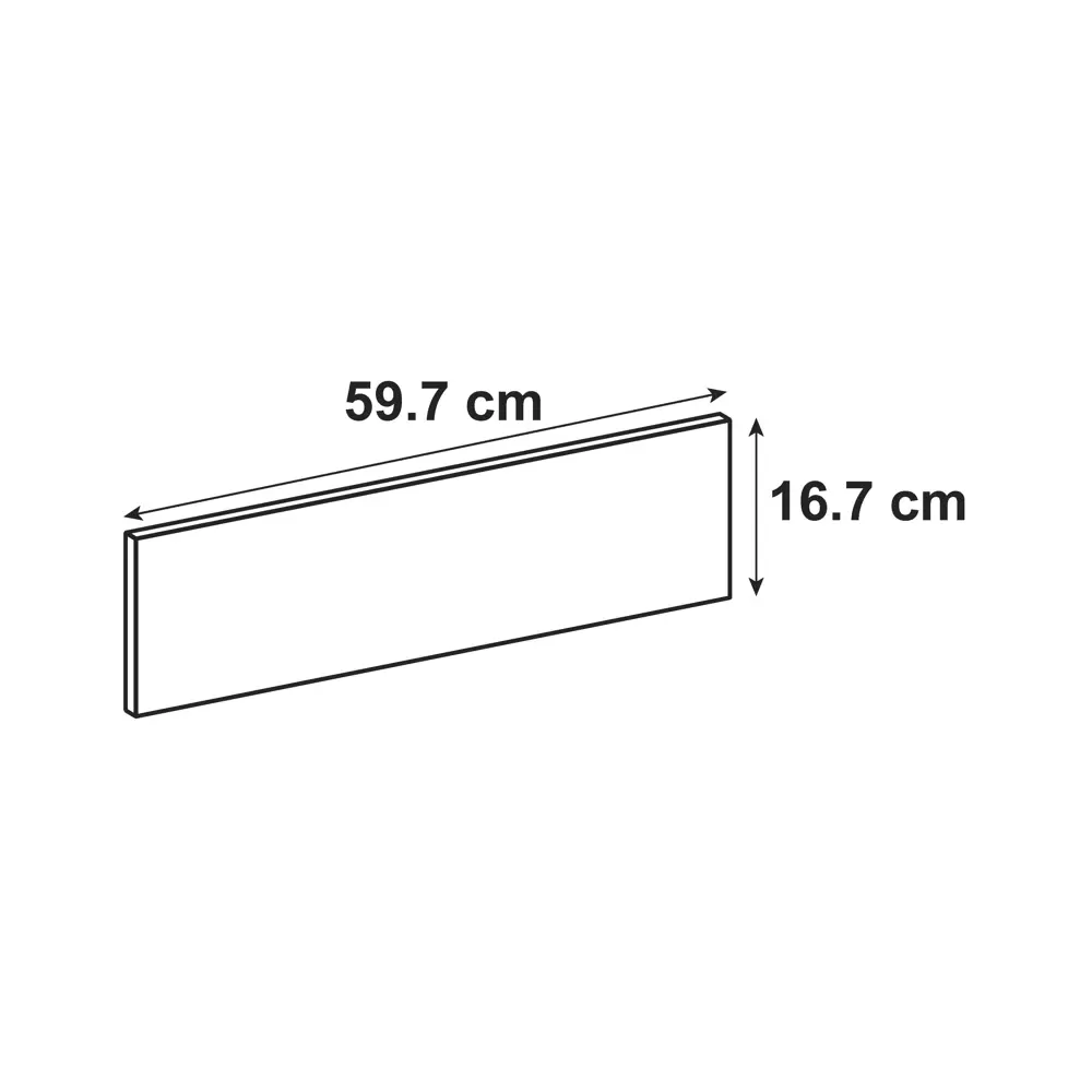 Фасад для кухонного ящика под духовку Петергоф 59.7x16.7 см Delinia ID МДФ цвет бежевый 82624917 STLM-2151321 - Вид №7