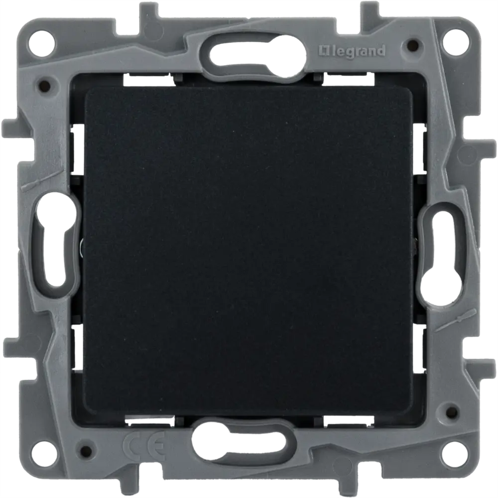 Кнопка встраиваемая Legrand Etika антрацит для скрытого монтажа 82496725 STLM-0028732 - Вид №1