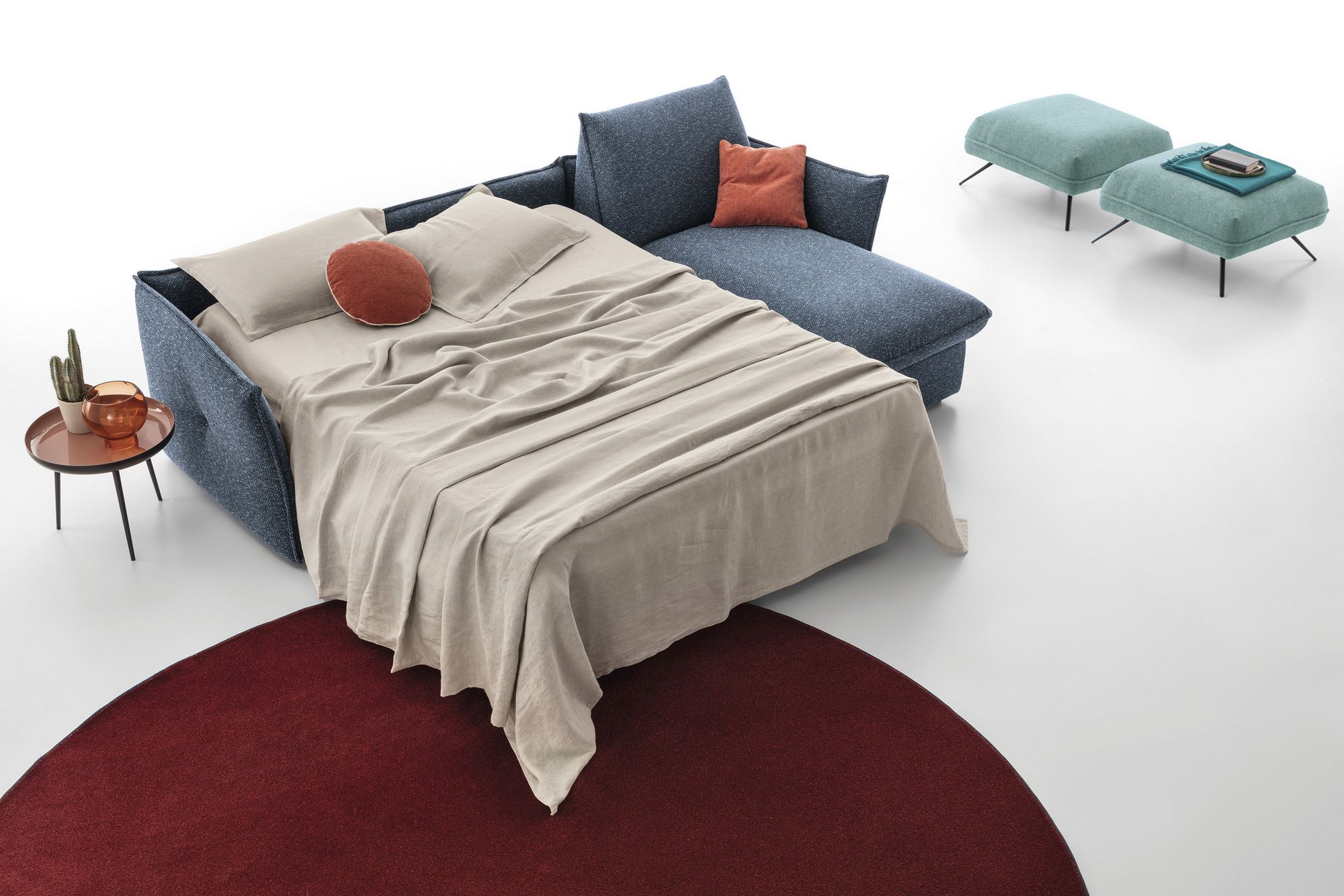 Тканевый раскладной диван-кровать с полуостровом AERRE ITALIA SMOOTHIE ARCH-00120316 - Вид №3