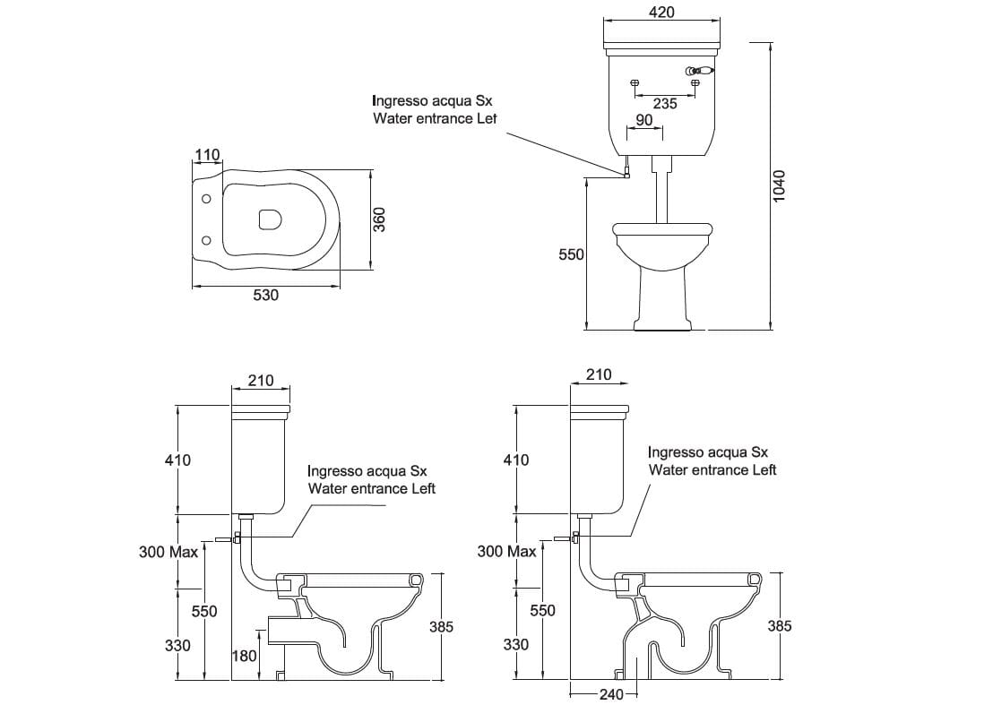Напольная внешняя кассета керамический туалет Gaia Mobili Complements ARCH-00129685 - Вид №2