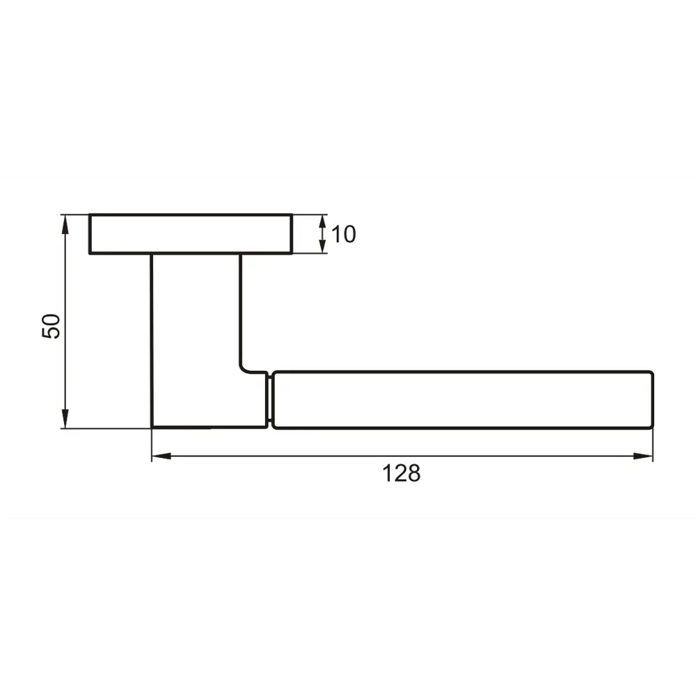 Ручка дверная PUERTO Песто матовая белая 123 мм 86338210 STLM-0067916 - Вид №4