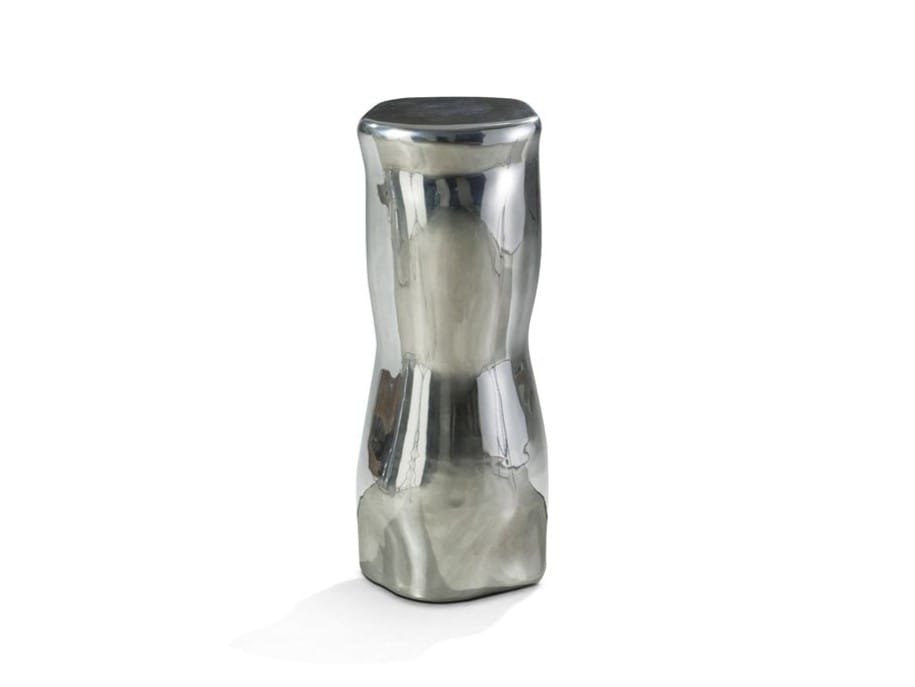 Высокий алюминиевый журнальный столик ROCHE BOBOIS дерево ARCH-00067734 - Вид №2