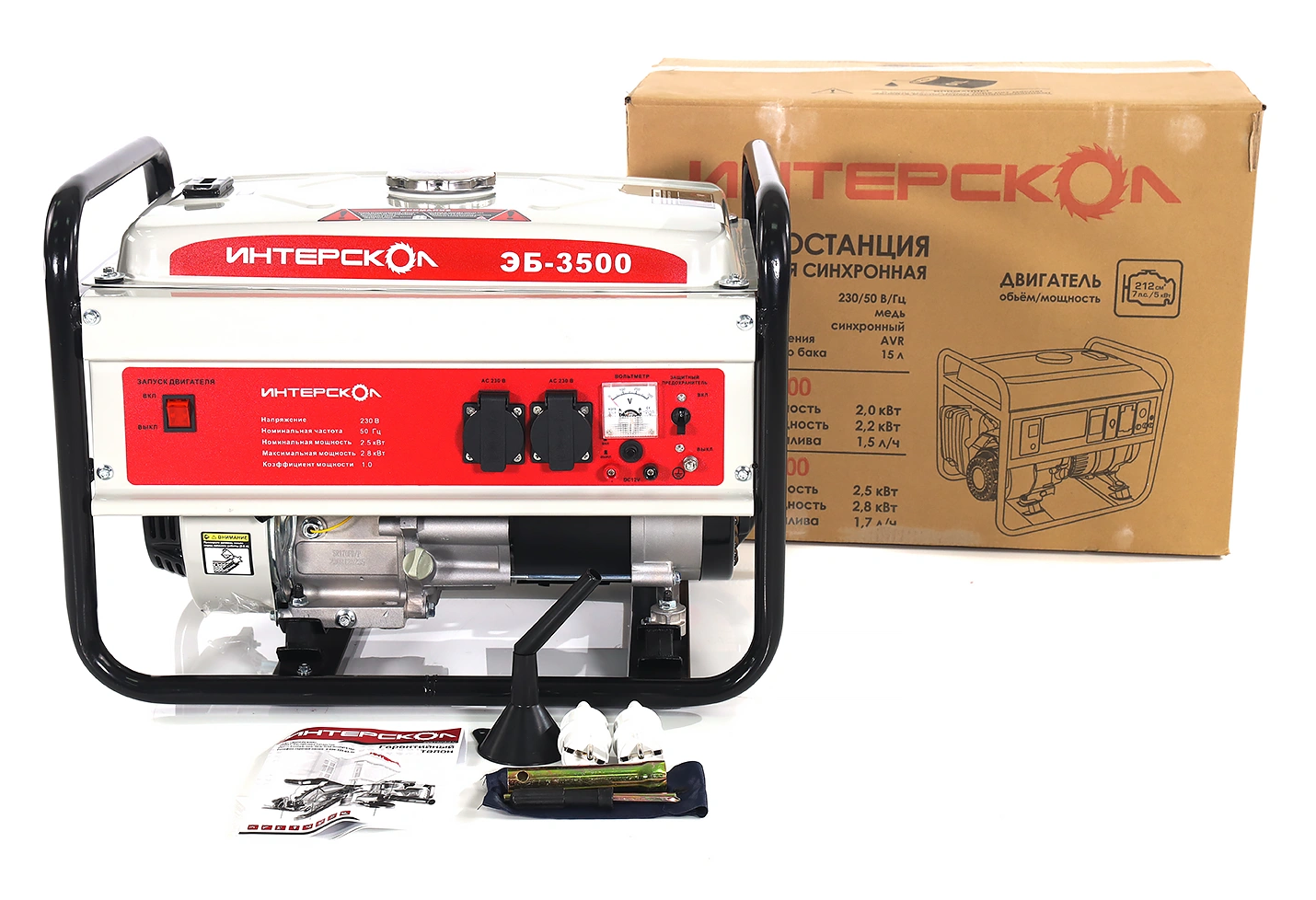 Электрогенератор   бензиновый Интерскол ЭБ-3500 9106298 STDN-0036962 - Вид №7