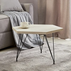 Журнальный столик Sheffilton овальный 52x60 см белый