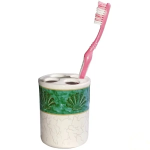 Стакан для зубных щёток Афина, зелёный