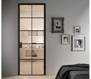 GIDEA Распашная дверь из алюминия в современном стиле со скрытыми петлями Moderno 1vpix