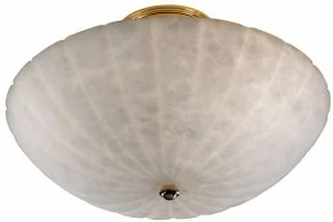 Possoni Illuminazione Потолочный светильник из чистого золота с алебастром Achille 2909/plg