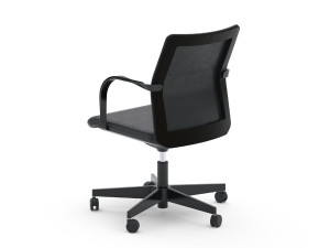 Поворотный офисный стул с колесами