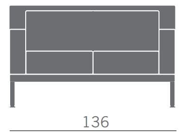 2-местный кожаный диван Kastel ARCH-00088617 - Вид №2