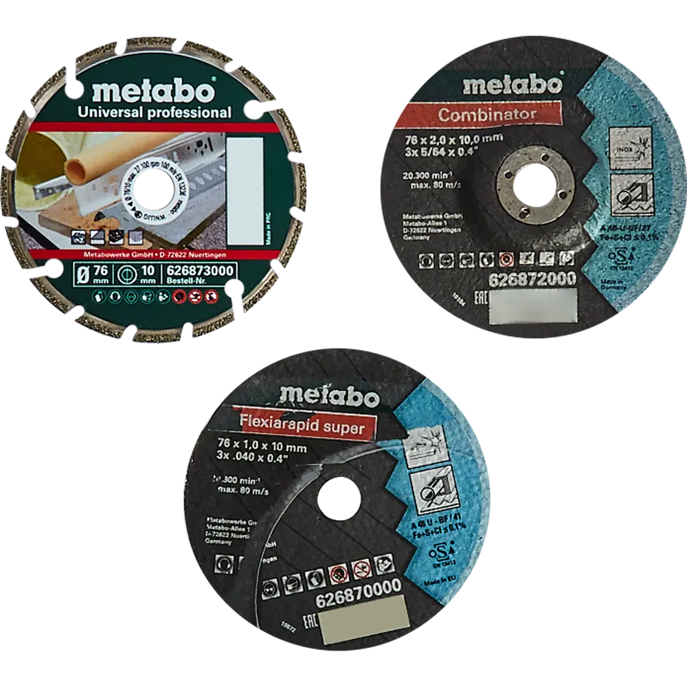 Набор дисков Metabo 626879000 76x10 мм, 3 шт STLM-2096231