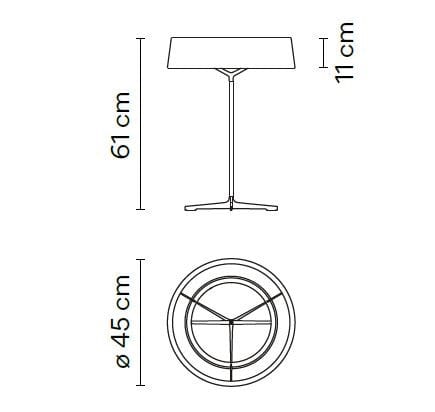 Светодиодная настольная лампа из металла и бумаги Vibia шашки ARCH-00102617 - Вид №11