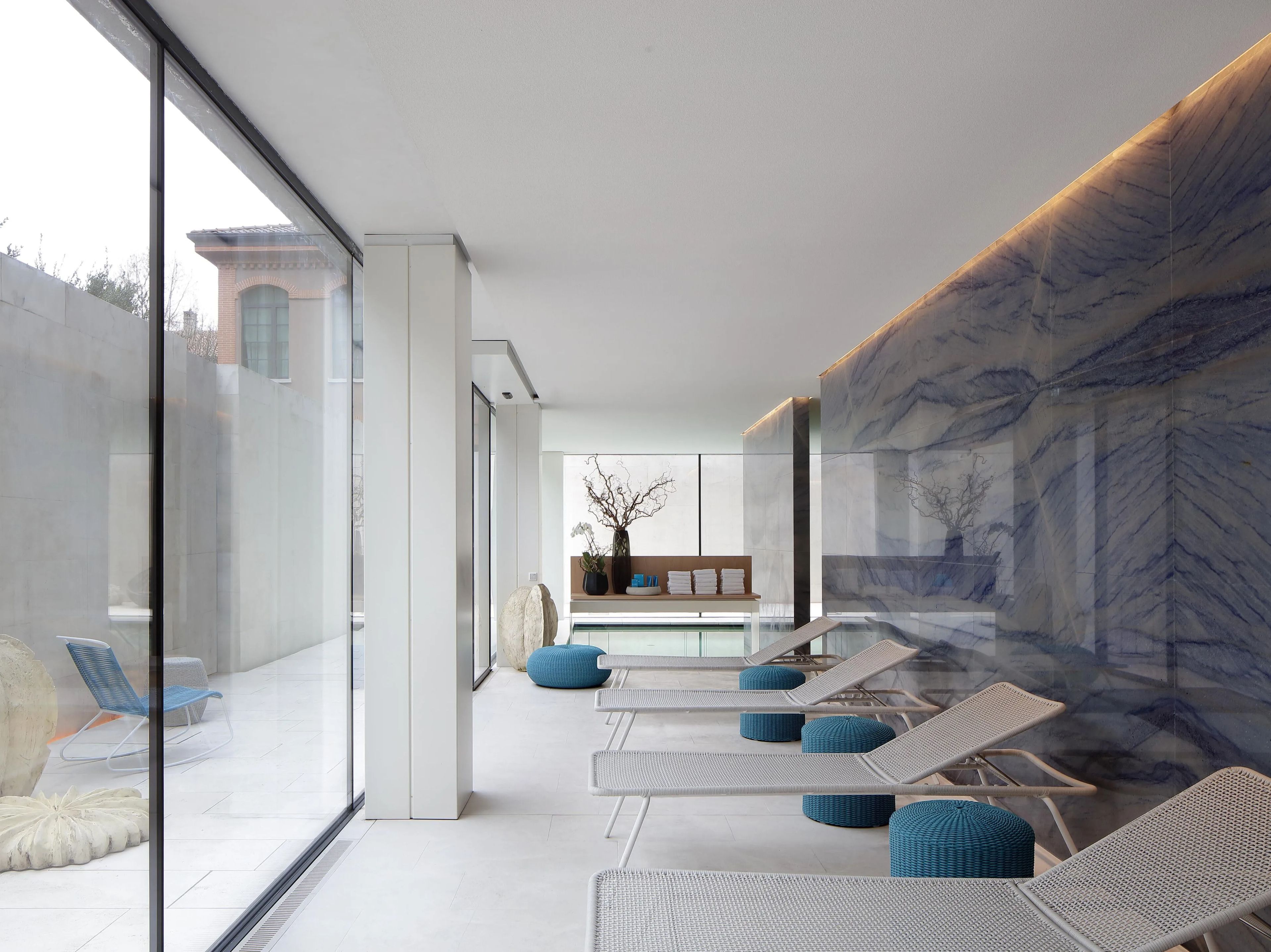 Плетеный алюминиевый сад укладки шезлонг Nodo Italia Via ARCH-00000629 - Вид №6