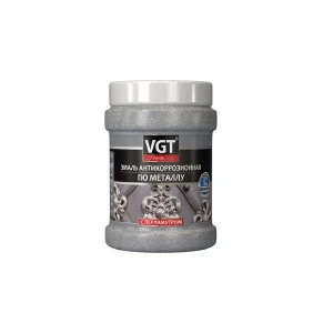 Эмаль по металлу VGT ВД-АК-1179 Профи антикоррозионная перламутровая алюминий 0.23 кг