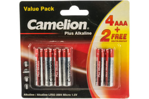 16129950 Батарейка 1.5В LR03 Plus Alkaline 14112 Camelion