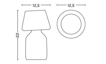 Выдувное стекло батареи светодиодные настольные лампы In Stock Hay ARCH-00105195 - Вид №9