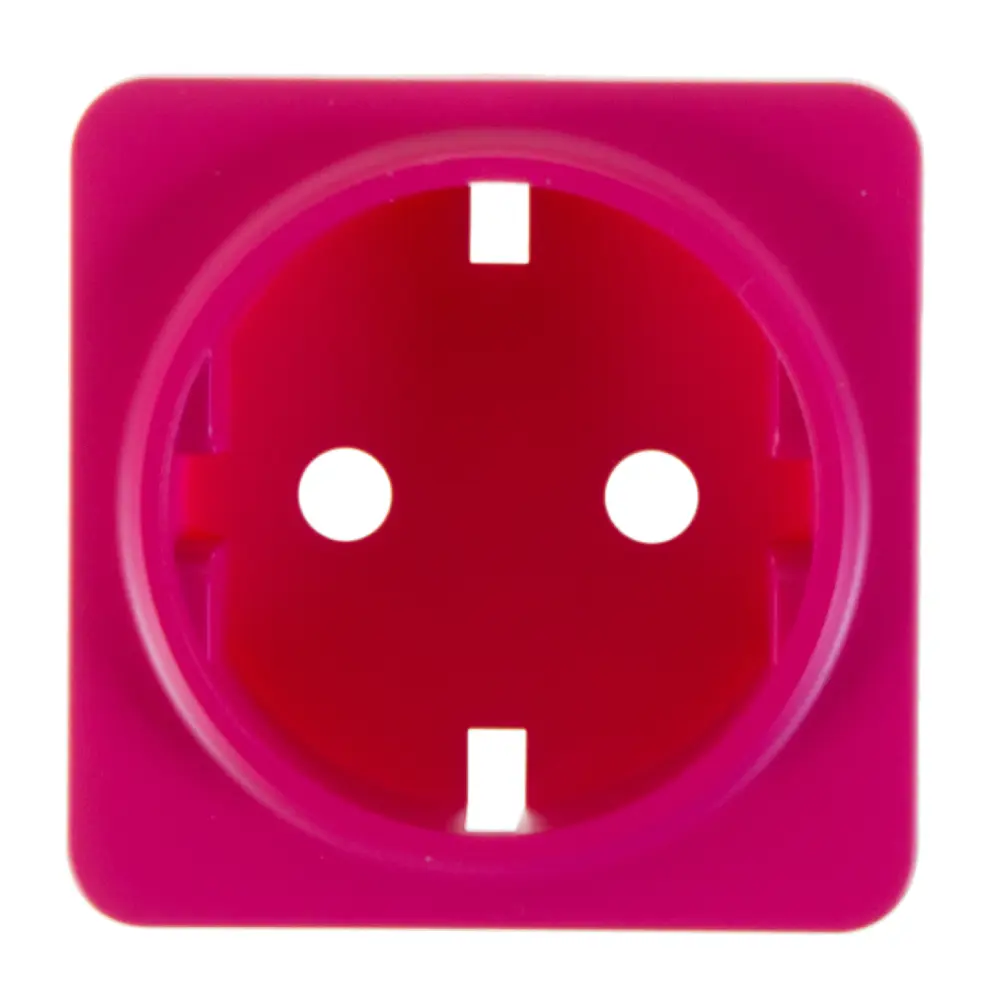 Накладка для розетки с заземлением Lexman Cosy, цвет фуксия STLM-2200852