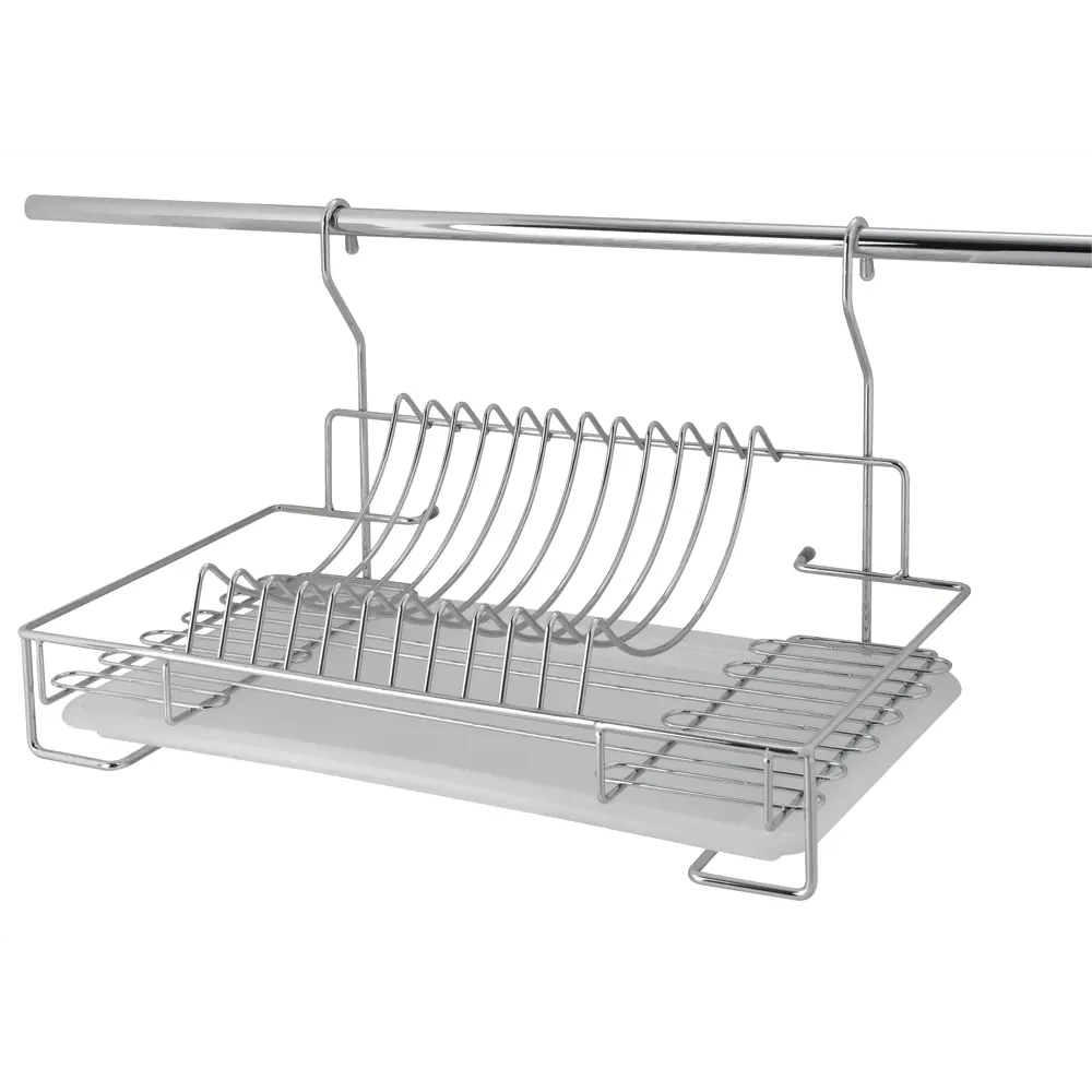 Сушилка для посуды подвесная Delinia 44x25.8x26 см сталь цвет хром