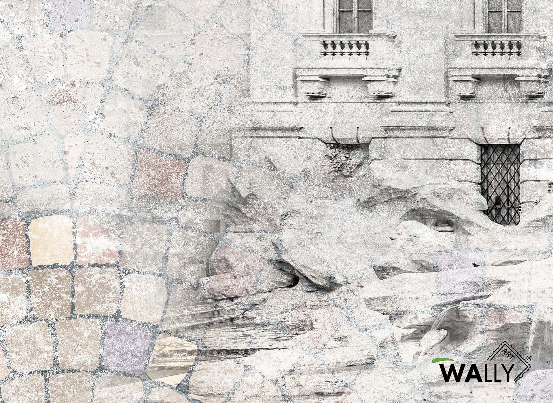 Моющиеся нетканые обои WALLYART Lacollection ARCH-00050208 - Вид №4