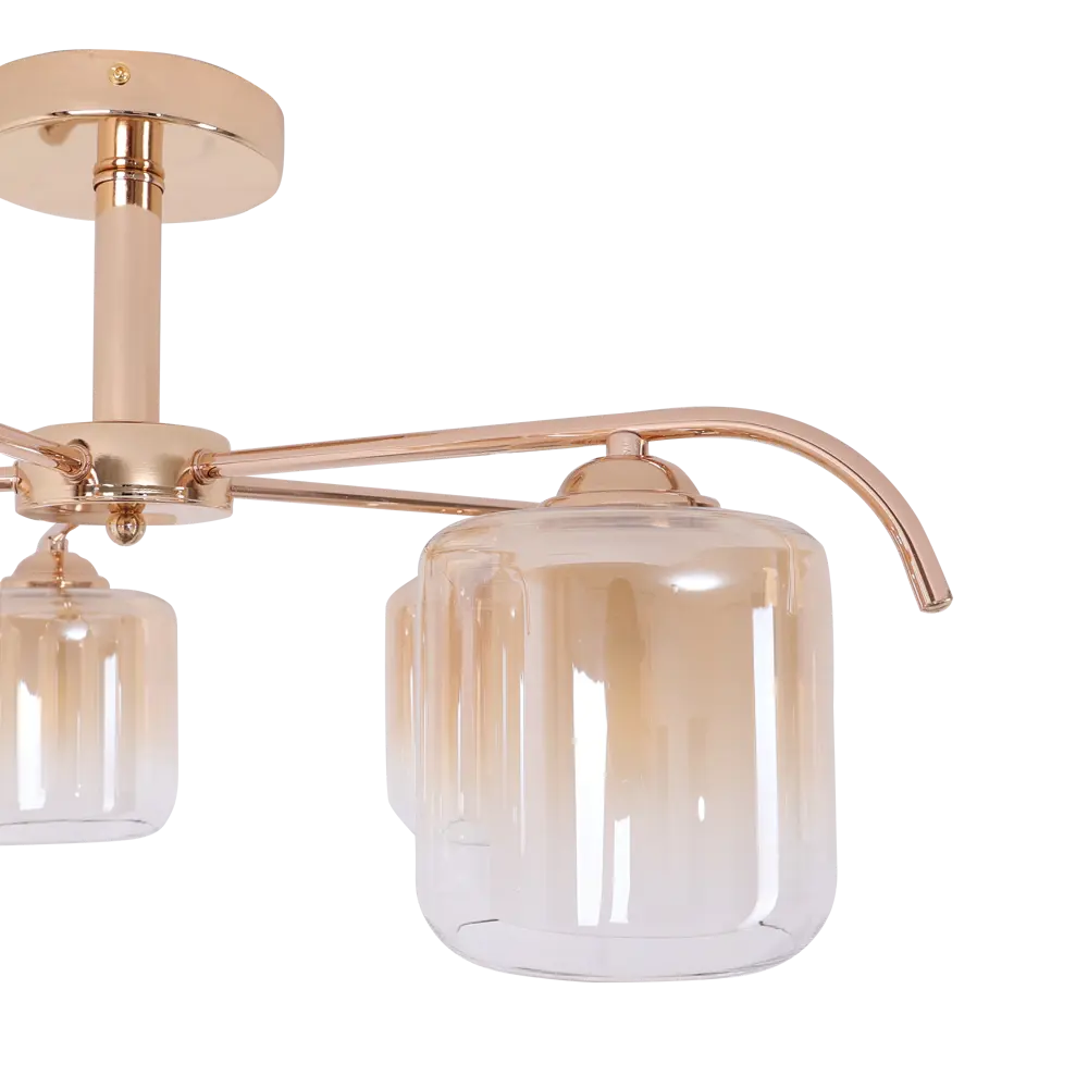 Люстра SCHAFFNER Astra 4420 - золотистая неоклассика с 5 стеклянными плафонами 89426412 STLM-1569569 - Вид №5