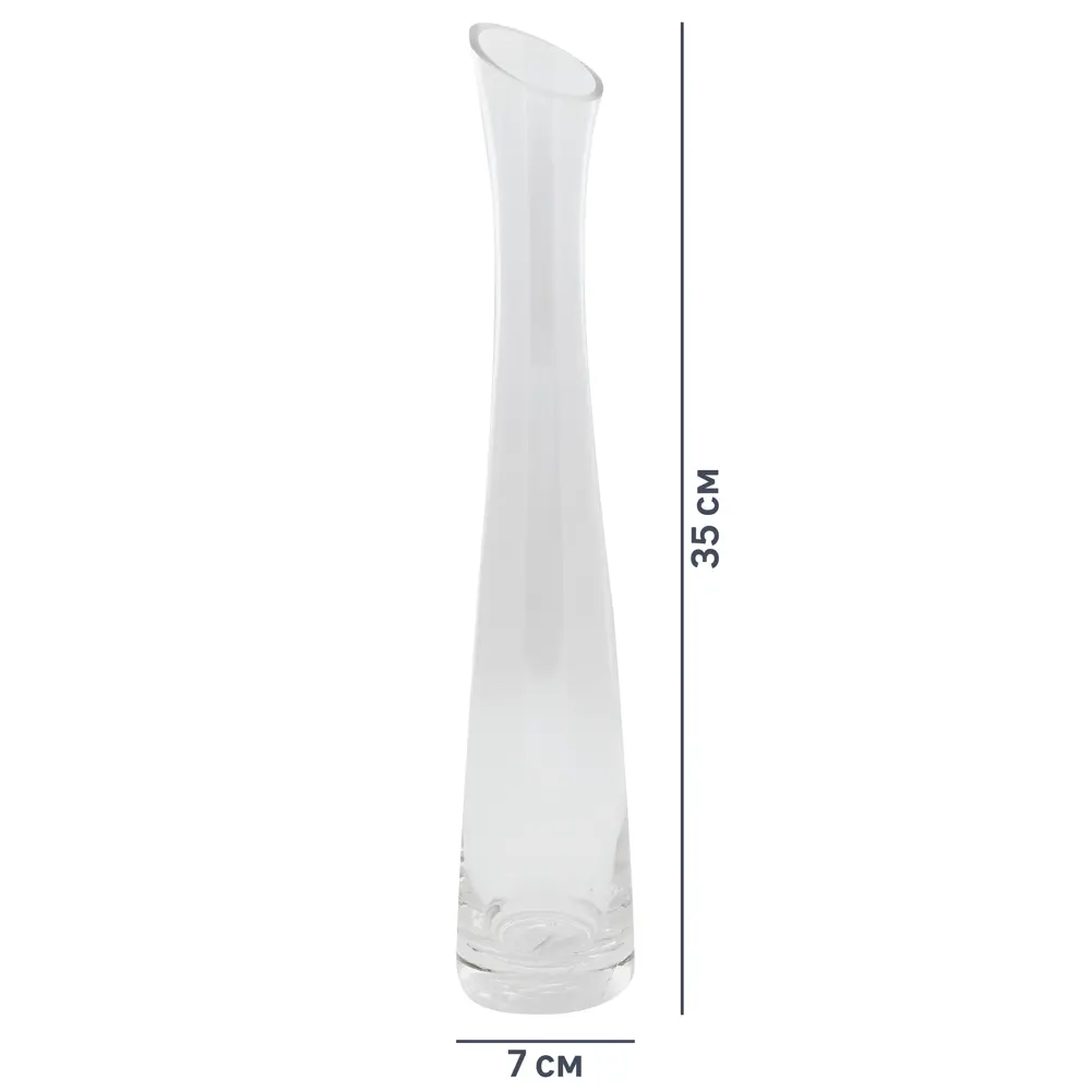 Ваза Santreyd средняя из прозрачного стекла с косым срезом 82223419 STLM-0022299 - Вид №8