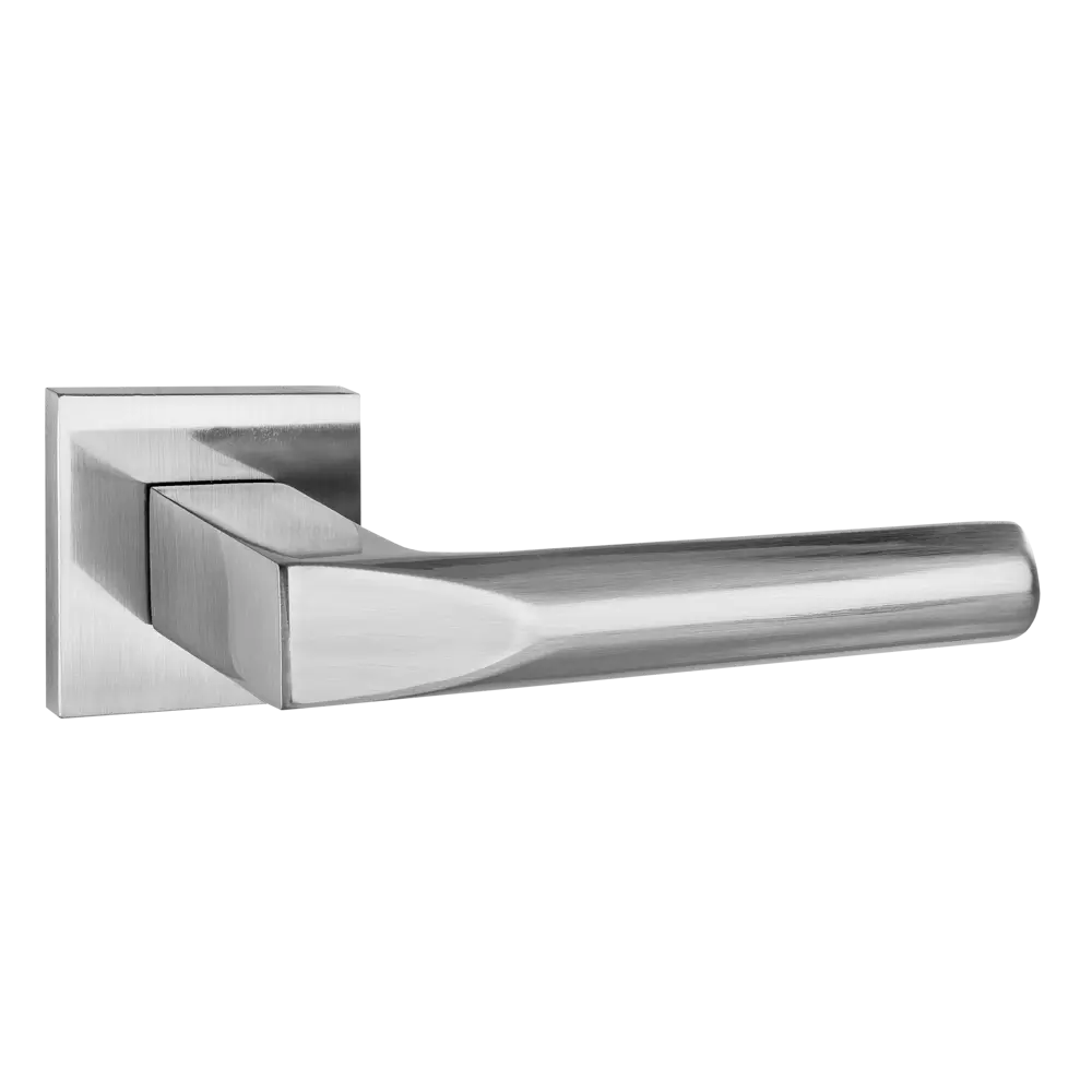 Дверная ручка Puerto Доппио Slim в матовом никеле 89394718 STLM-1450293
