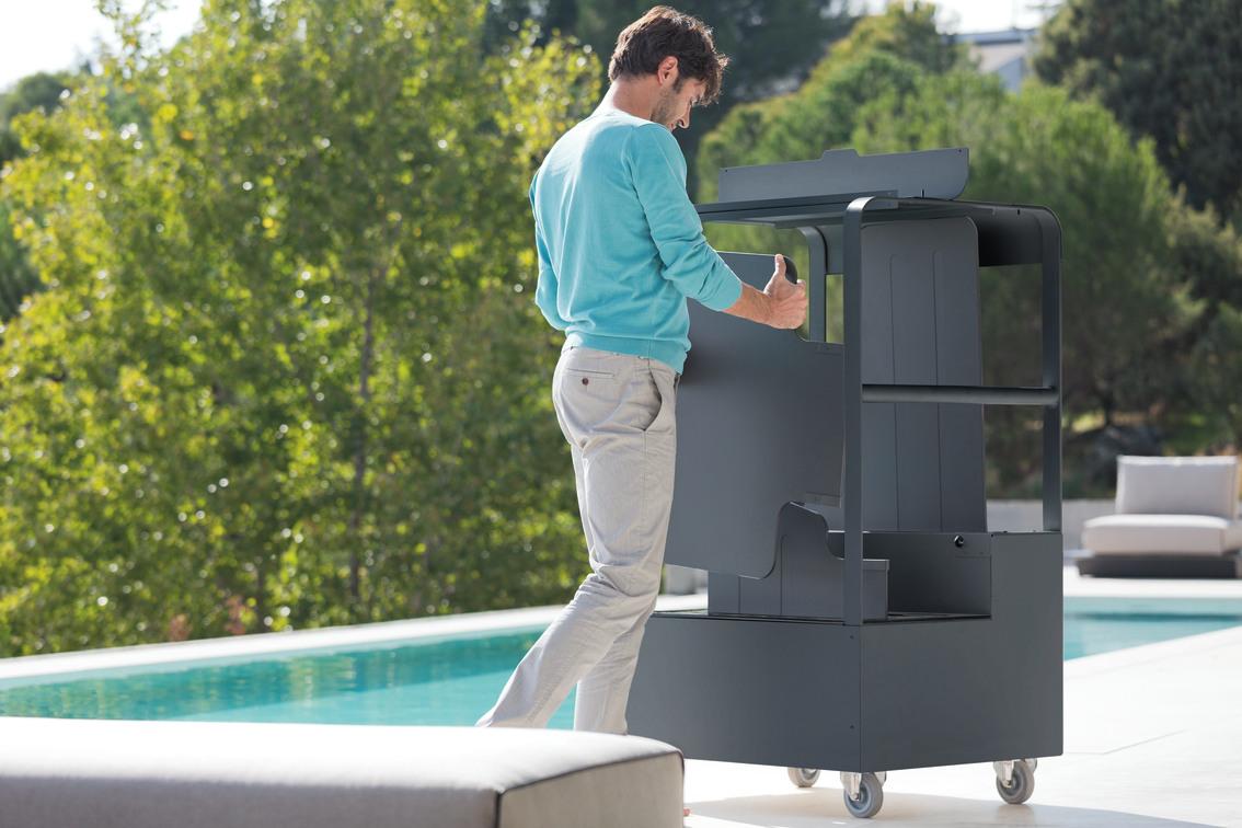 MNST1287 Воздушная тележка для спинки сиденья белая f8 Manutti Trolleys  - Вид №2