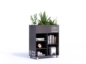 Офисная мебель с колесами и раздвижными дверями