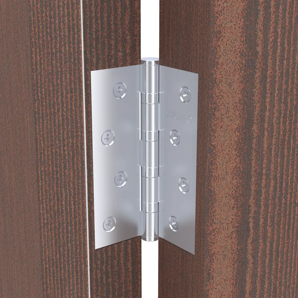 82105970 Петля универсальная U1004BB-PC/BL 100x75x2.5 мм сталь цвет перламутровый хром STLM-0019065 FUARO Home - Вид №3