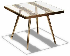 HEBANON Журнальный столик из стекла в современном стиле для гостиной  T2503