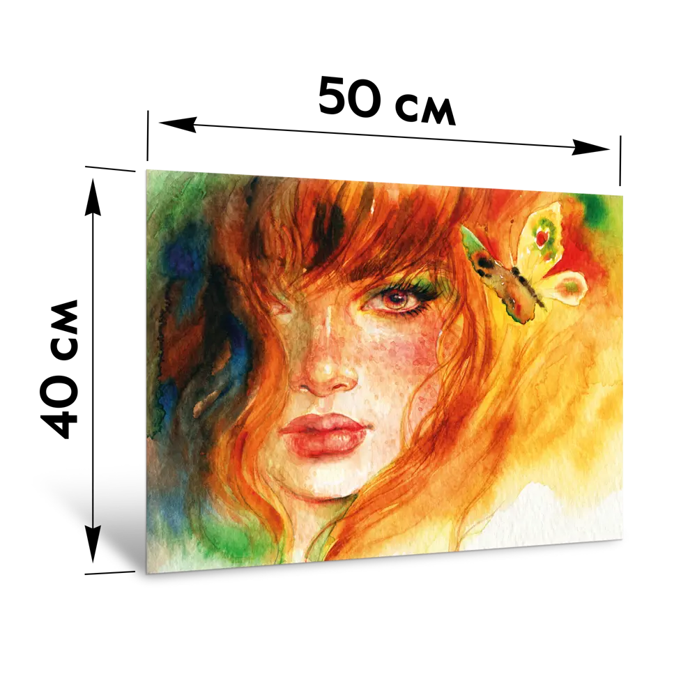 Картина на стекле Postermarket Модель и бабочка 40x50 см 87890624 STLM-2183902  - Вид №3