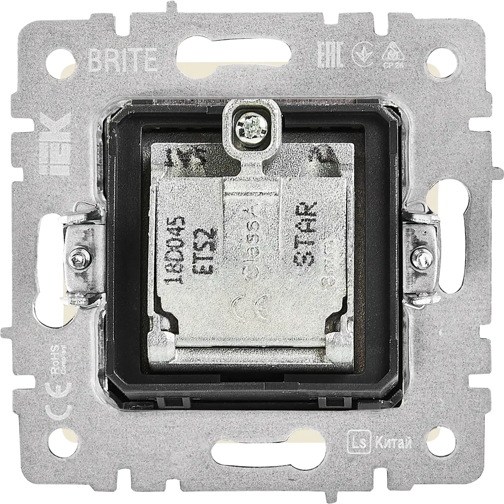 Розетка TV двойная IEK Brite для скрытого монтажа в бежевом цвете 87761516 STLM-1112242 - Вид №3