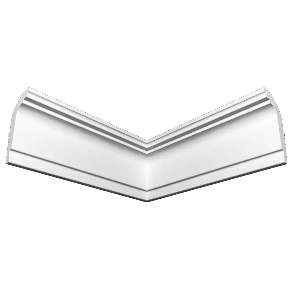 Угол внутренний для плинтуса пенополистирол Де-Багет П 08 30/50 белый 30x50 мм STLM-2042944 - Вид №1