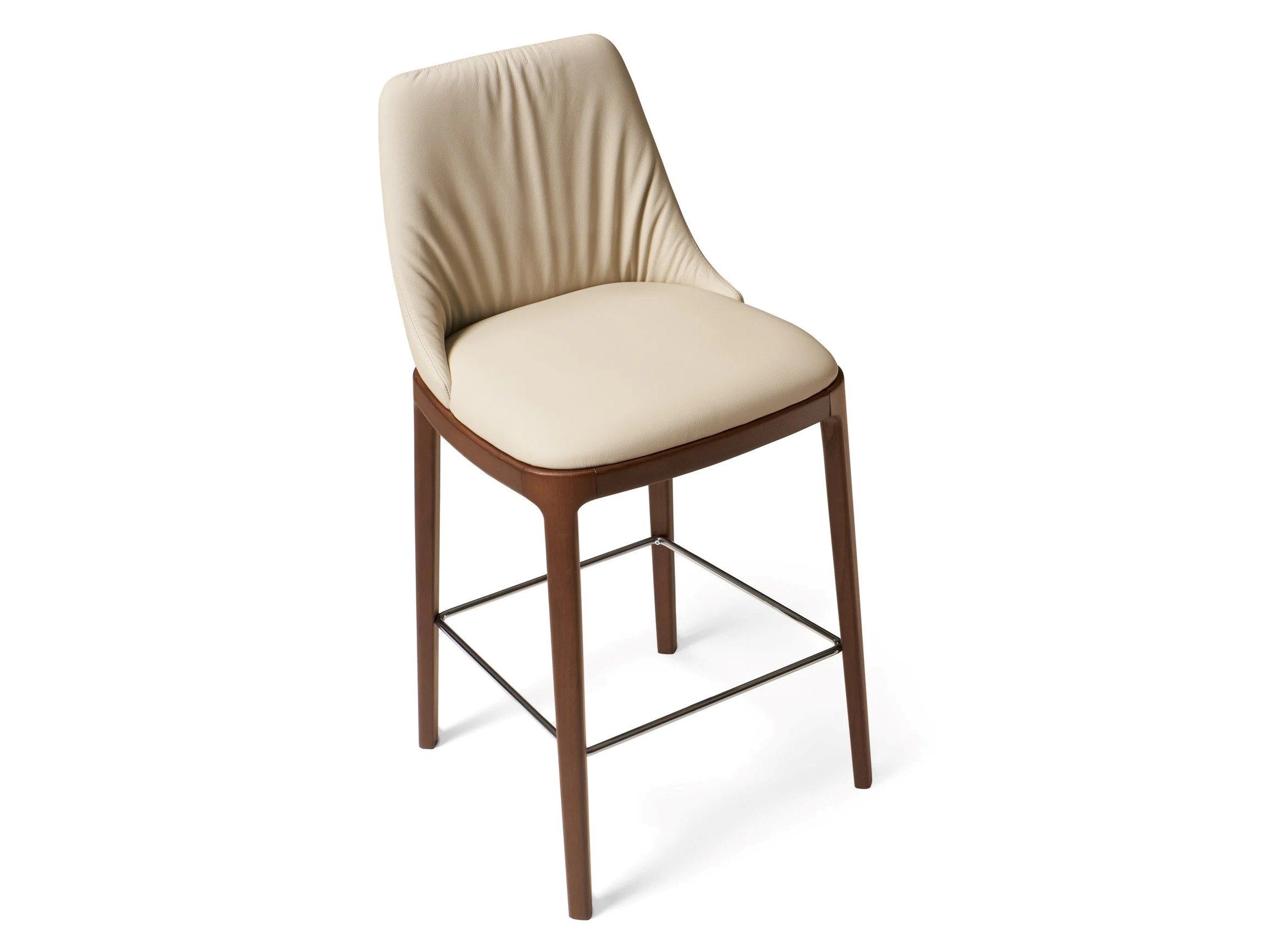 Высокий кожаный стул со спинкой EFORMA Max ARCH-00058100 - Вид №7