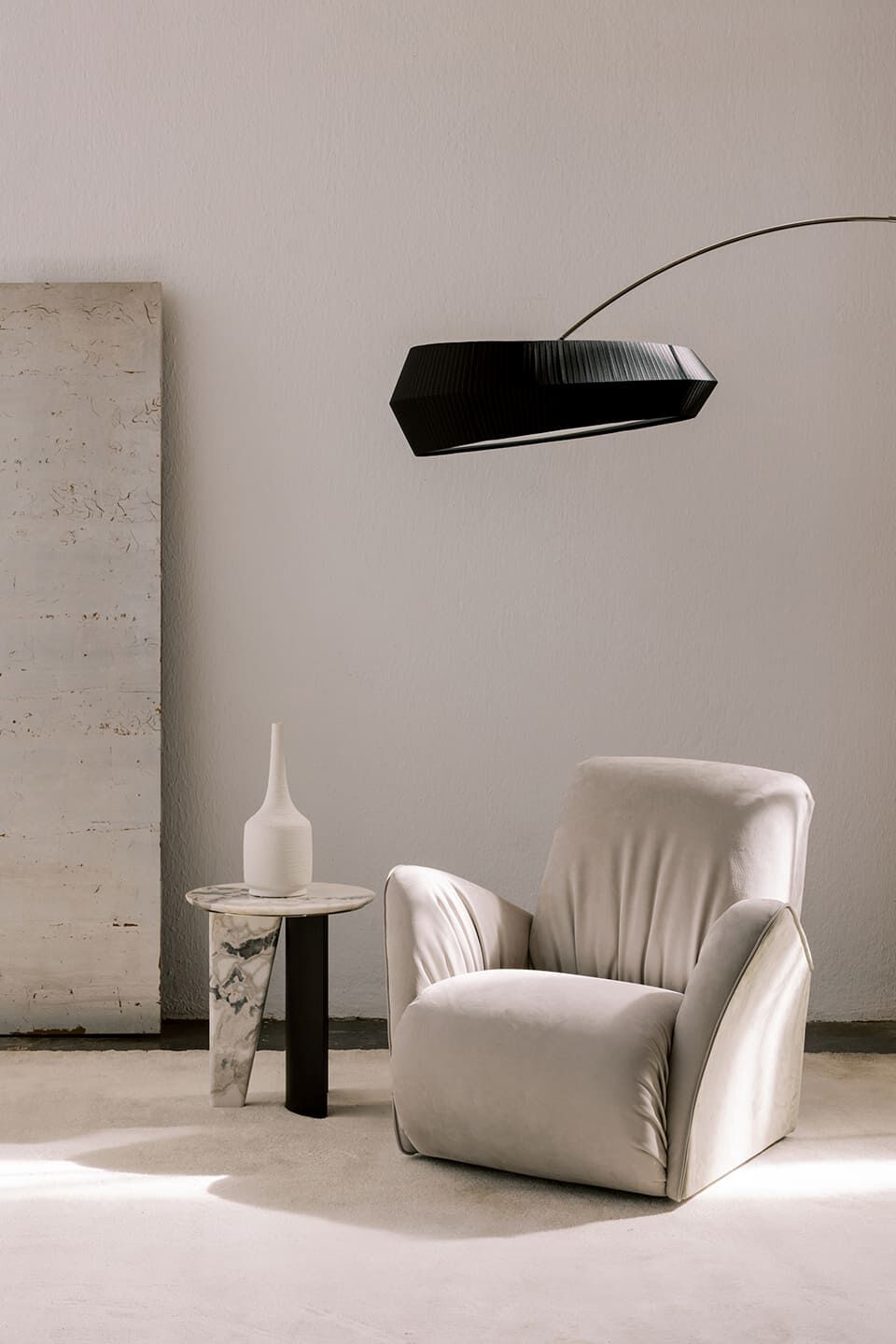 Светодиодная дуговая лампа из нержавеющей стали с шелковым абажуром Greenapple SUBLIME ARCH-00073683 - Вид №6