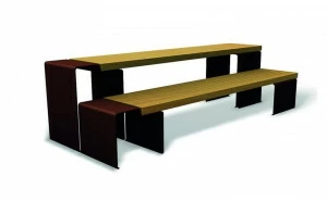 Euroform W Прямоугольный деревянный стол для общественных мест  1310/1325