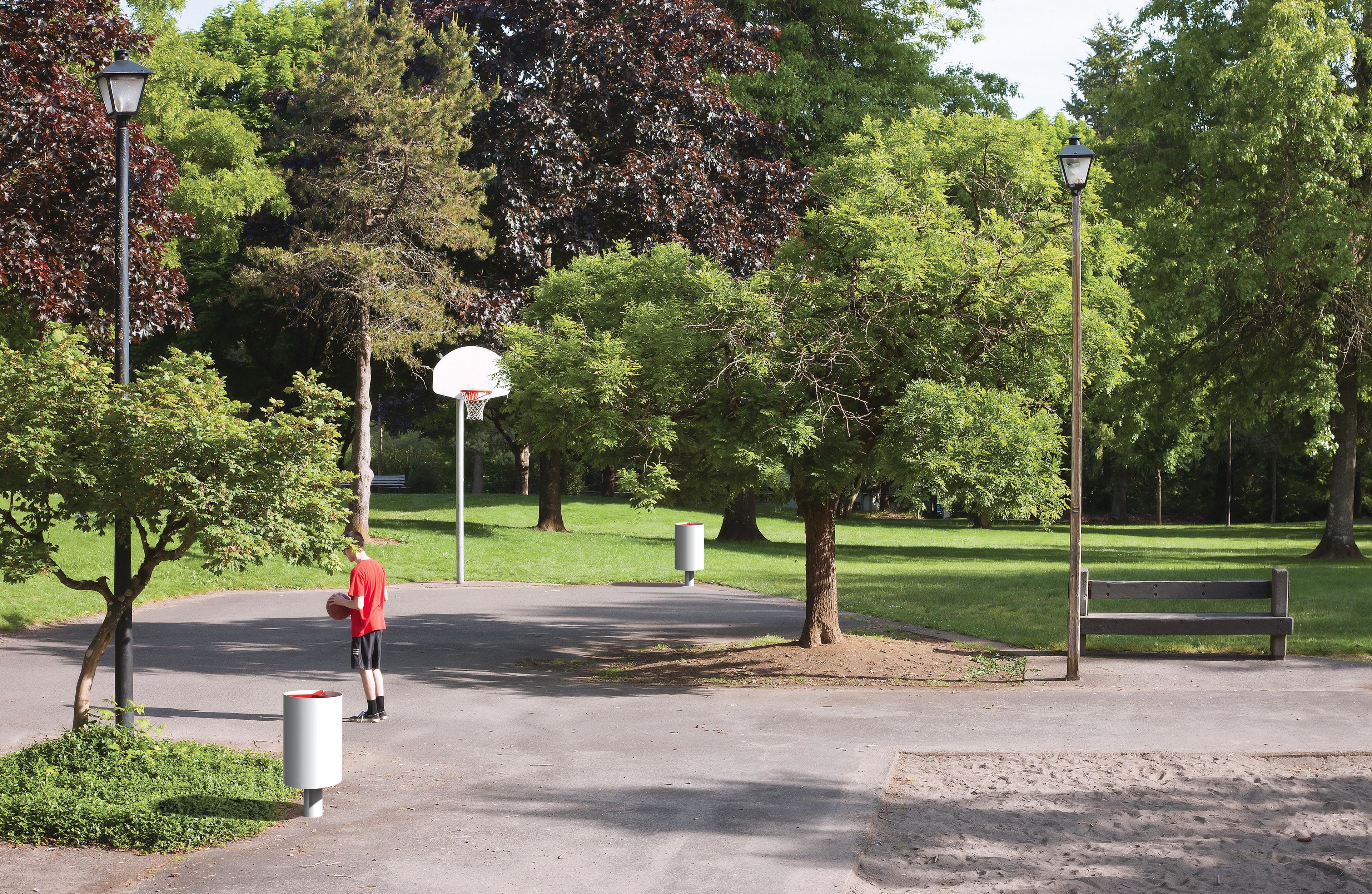 Оцинкованная стальная мусорная корзина для мусора City Design CARRO ARMATO ARCH-00089881 - Вид №2