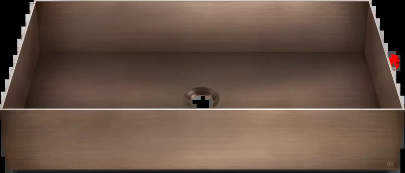 Умывальник 54606 708 Gessi Inverso МЕДНЫЙ МАТОВЫЙ PVD