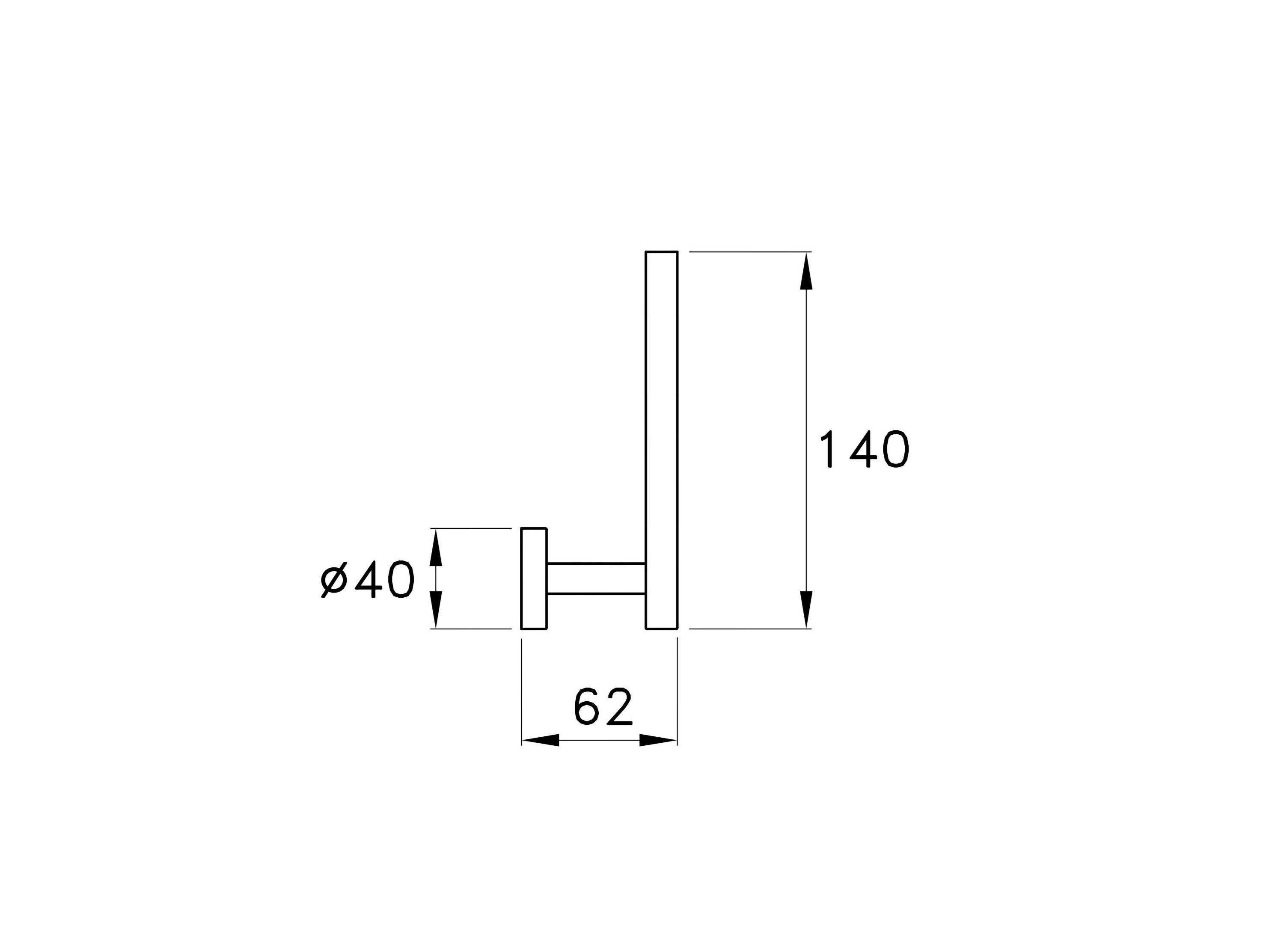 Металлический запасной держатель рулона RUBINETTERIE STELLA ARCH-00038718 - Вид №2