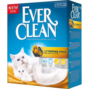 ПР0032238 Наполнитель для кошачьего туалета Litter free Paws комкующийся д/идеально чистых лап 10л EVER CLEAN