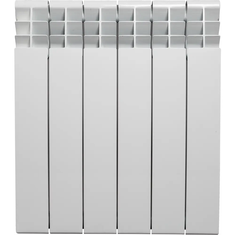 Радиатор Vittoria Плюс 500/87 6 секций боковое подключение биметалл белый Royal Thermo STLM-2106259