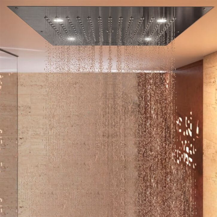 Светодиодная потолочная душевая головка из нержавеющей стали Fontana Showers Luxe Fontaine ARCH-00029537 - Вид №1