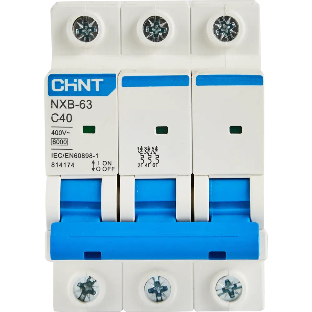 Автоматический выключатель CHINT NXB-63 3P C40 А 6 кА STLM-2117738 - Вид №1