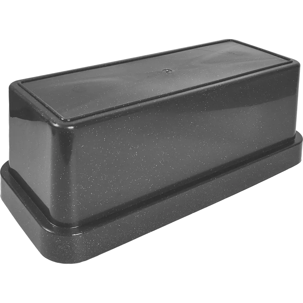 Ящик балконный Эко 40x17x15 см v7 л пластик черный гранит Santreyd STLM-2064831 - Вид №3