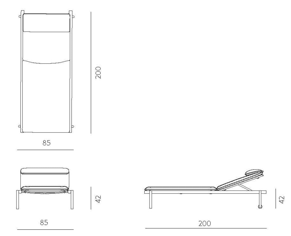 Алюминиевая штабелируемая Садовая кровать Unopiù Salò ARCH-00127447 - Вид №6