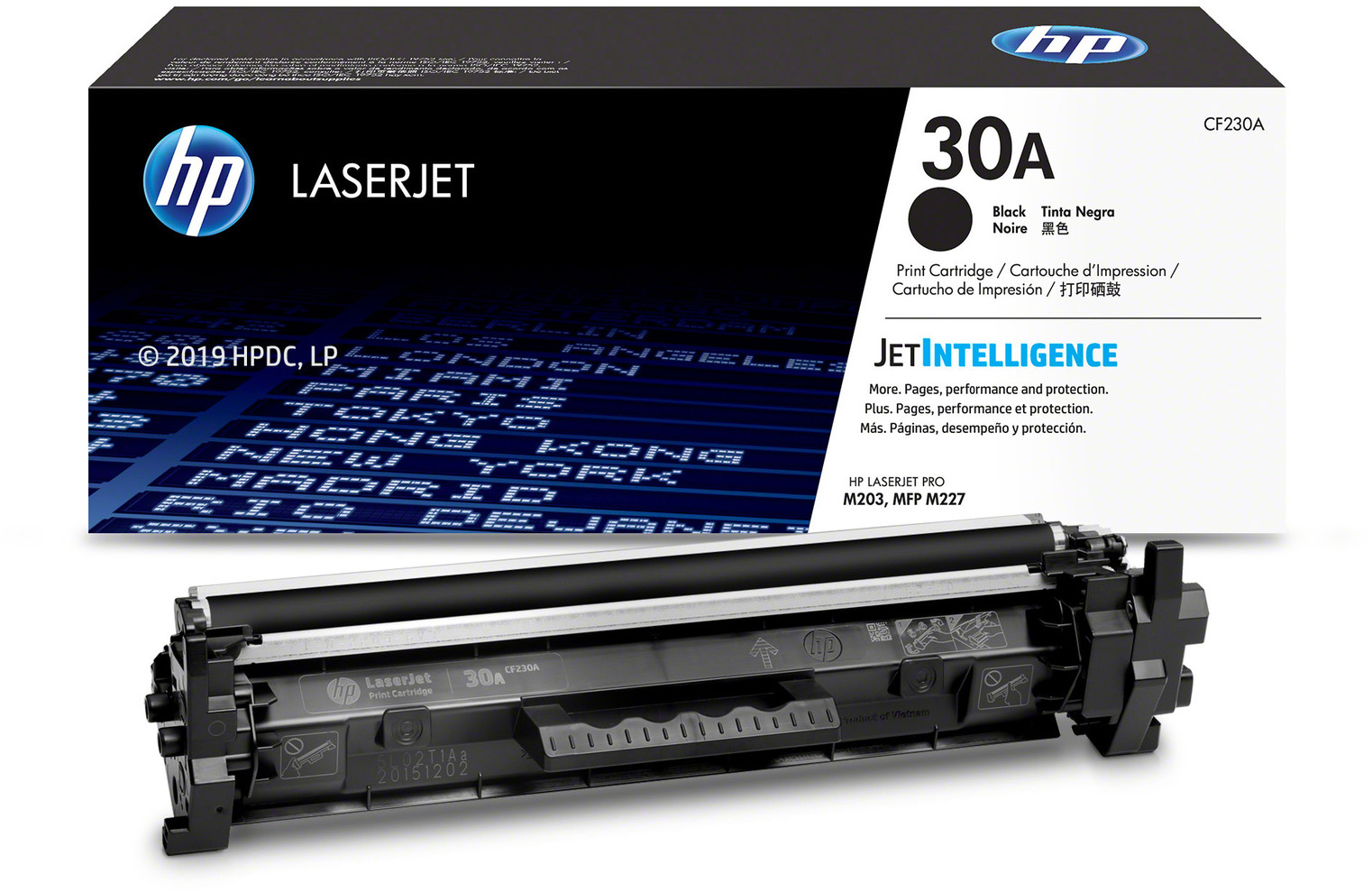 CF230A 30a black original laserjet toner cartridge () HP Santreyd  - Вид №1