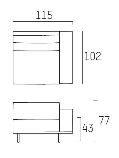 Секционный диван с огнестойкой обивкой Piet Boon DON living ARCH-00064056 - Вид №14