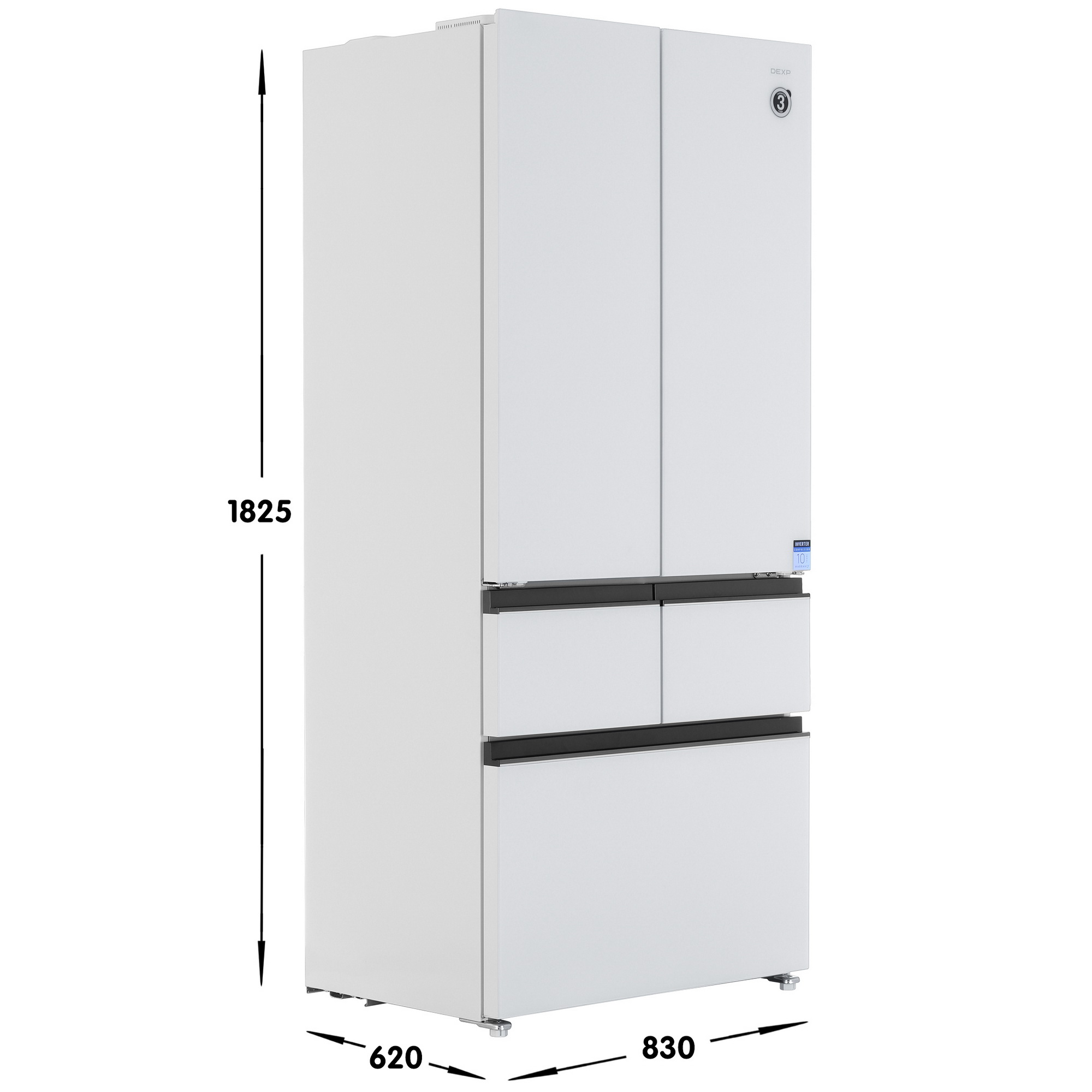 9132356 Холодильник многодверный   DEXP MFr6-50AMG белый STDN-0073317 - Вид №8