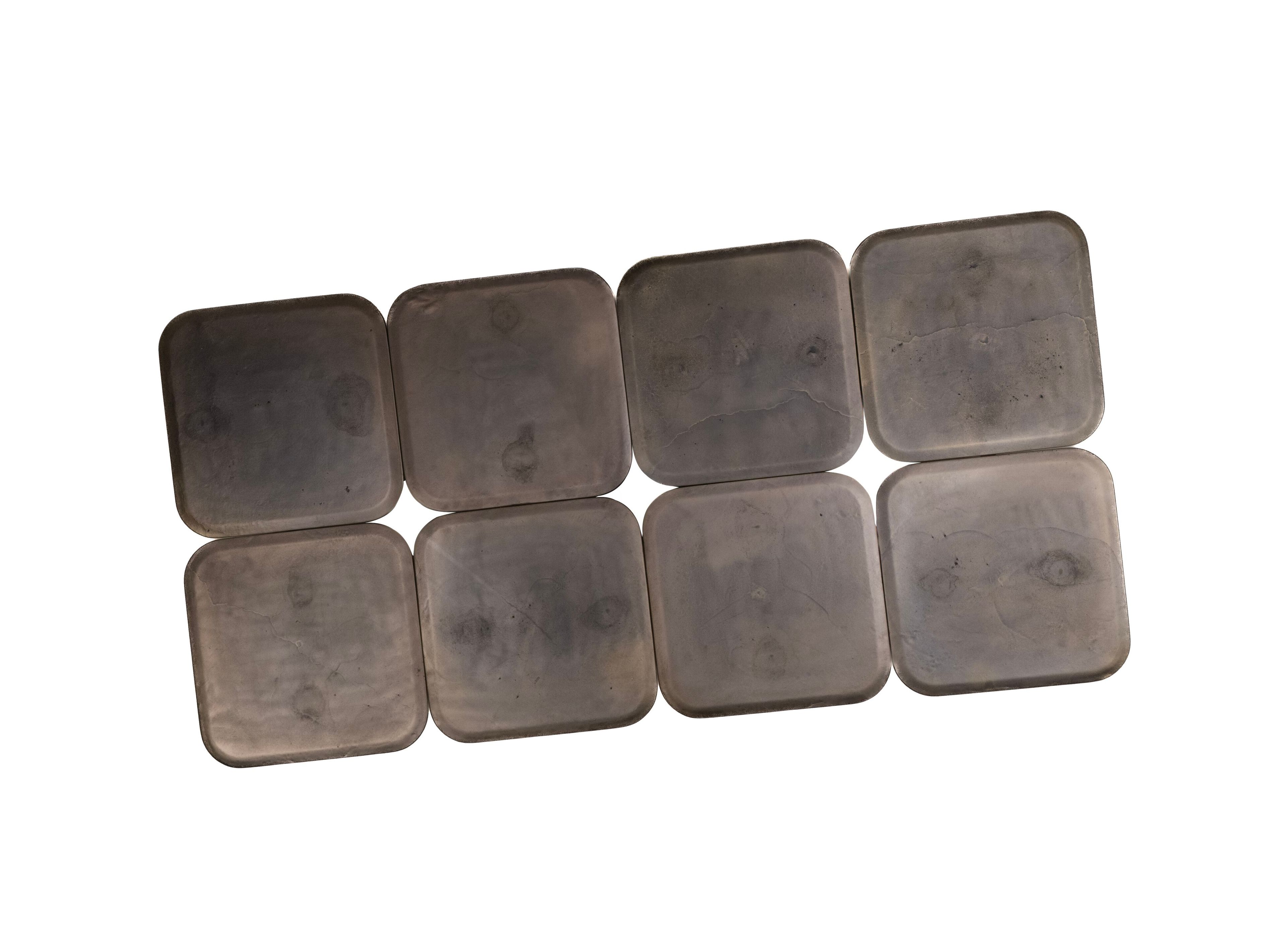 Прямоугольный журнальный столик из окисленного металла Enne AVALON ARCH-00095370 - Вид №1