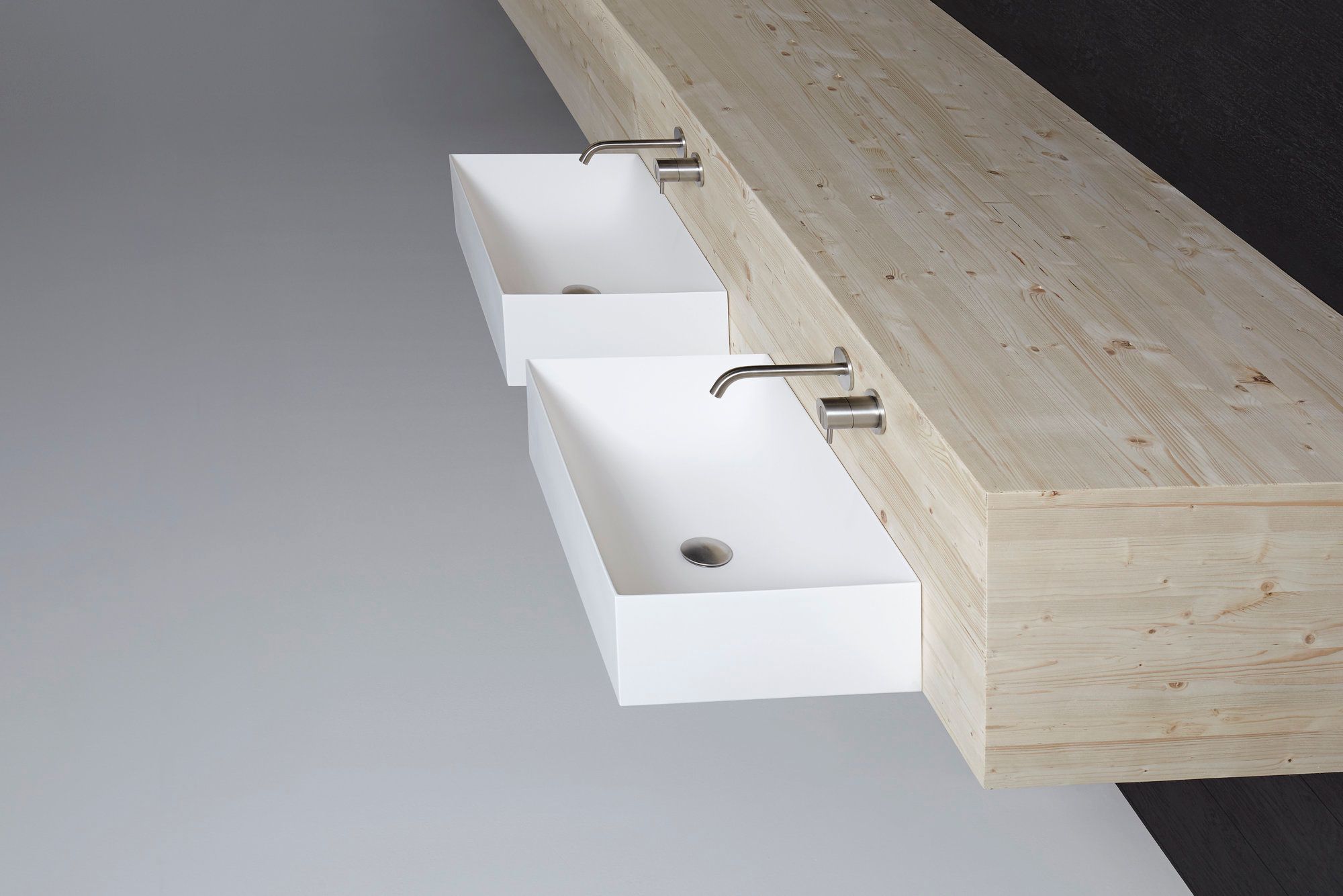 Прямоугольная подвесная раковина из Flumood® Antoniolupi Stratos ARCH-00098706 - Вид №2